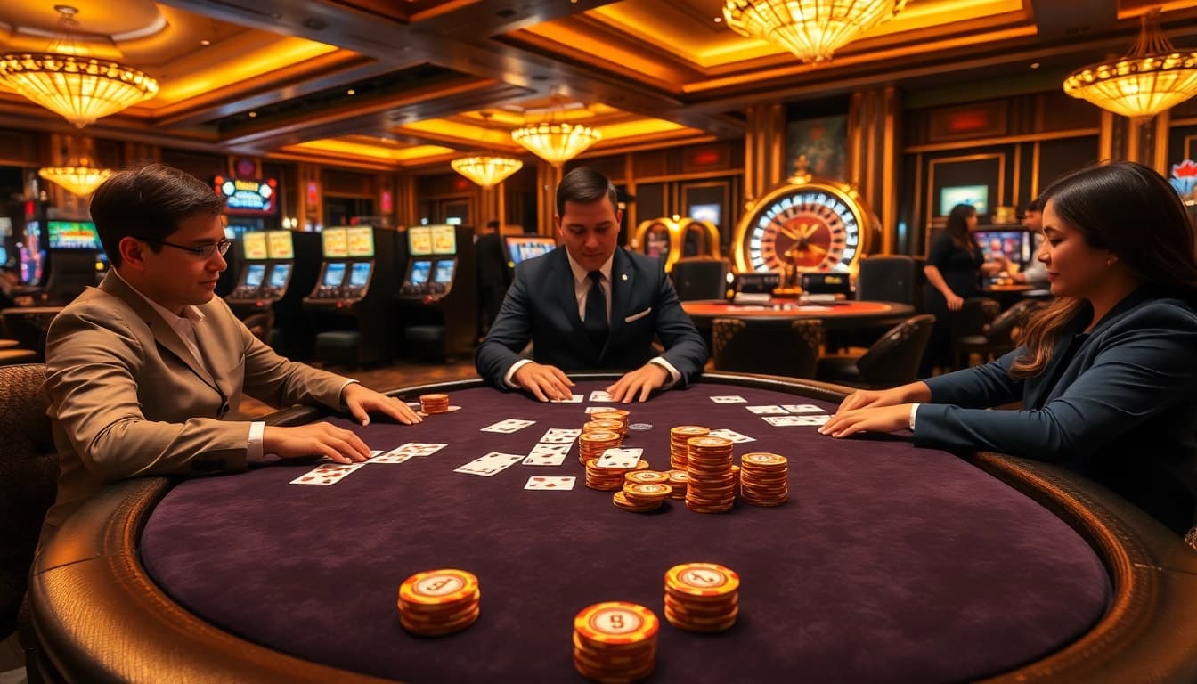 K9K9 poker table vibrantly set for an exciting game with luxurious details.