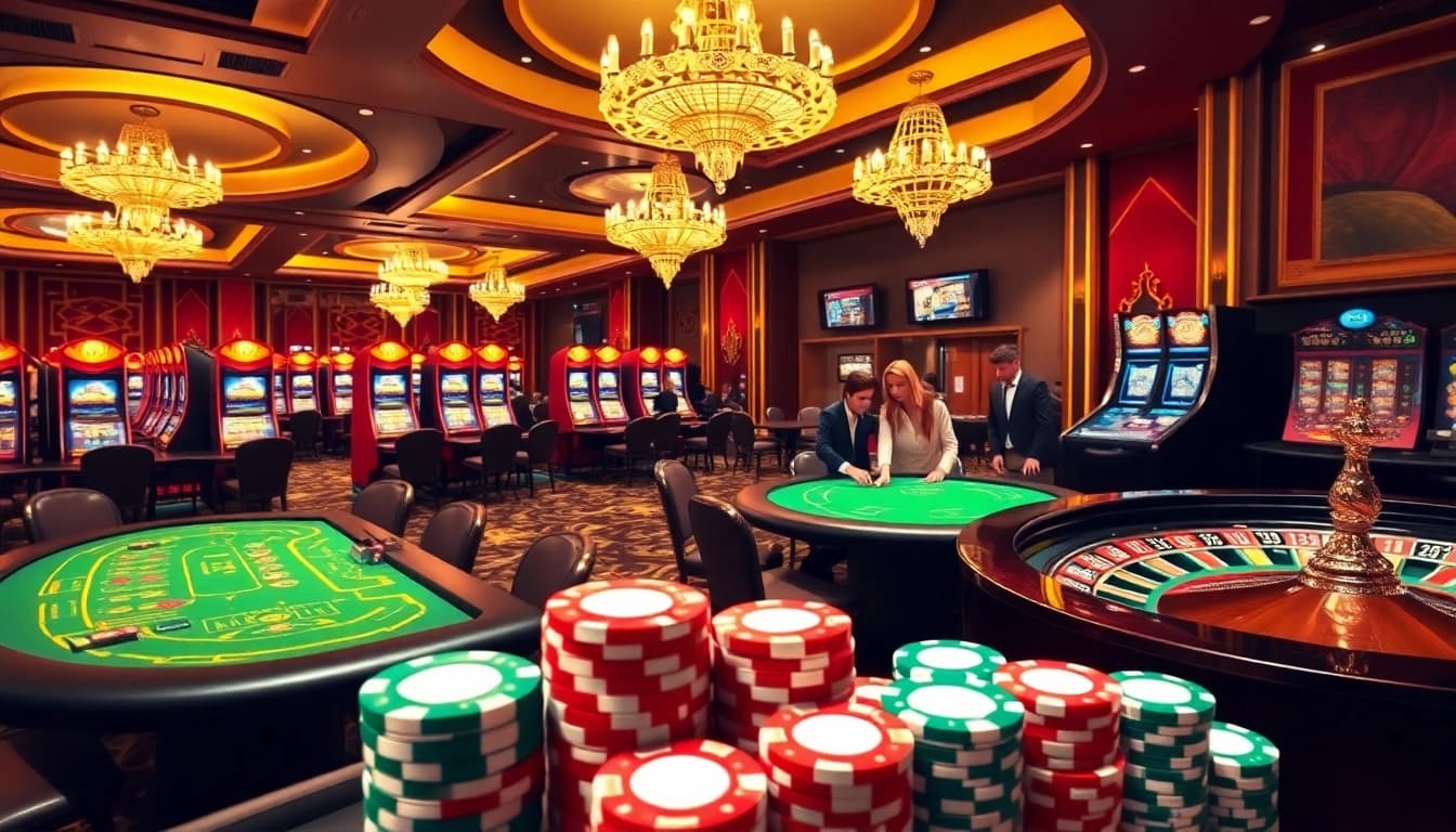 SODO CASINO showcases players enjoying vibrant table games and exciting slot machines.
