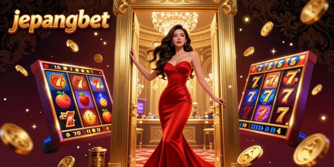 Engage with Jepangbet's thrilling casino experience featuring dynamic slot elements and a stunning VIP setting.