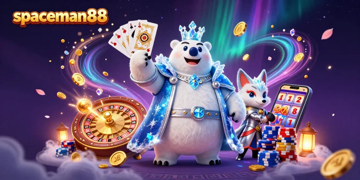 Engage in thrilling adventures with spaceman88's vibrant casino scene featuring magical characters.