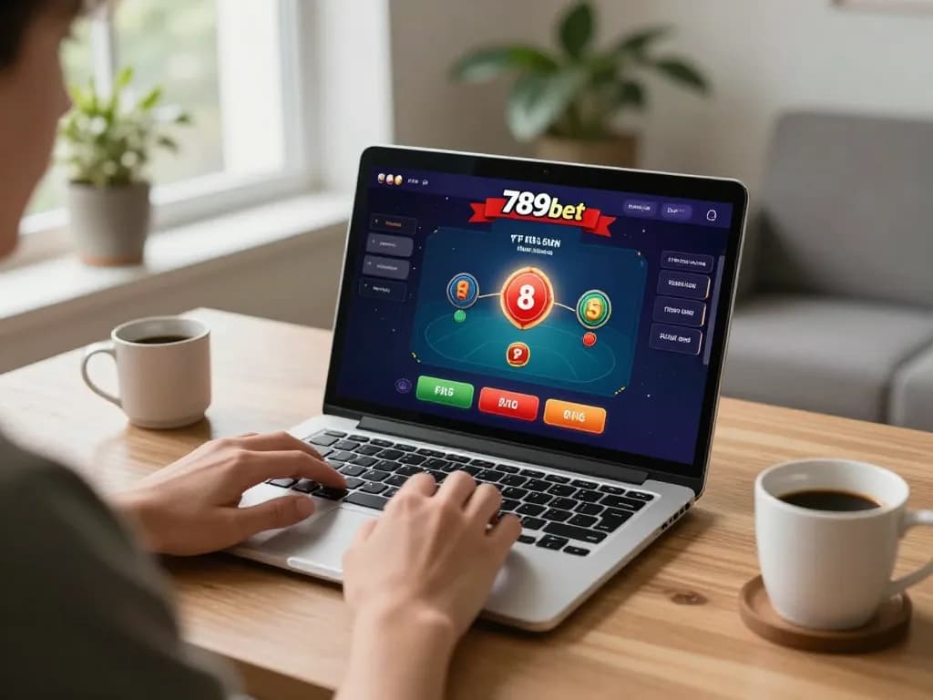 Player engaged in an exciting poker game on 789bet, showcasing strategic gameplay and cozy atmosphere