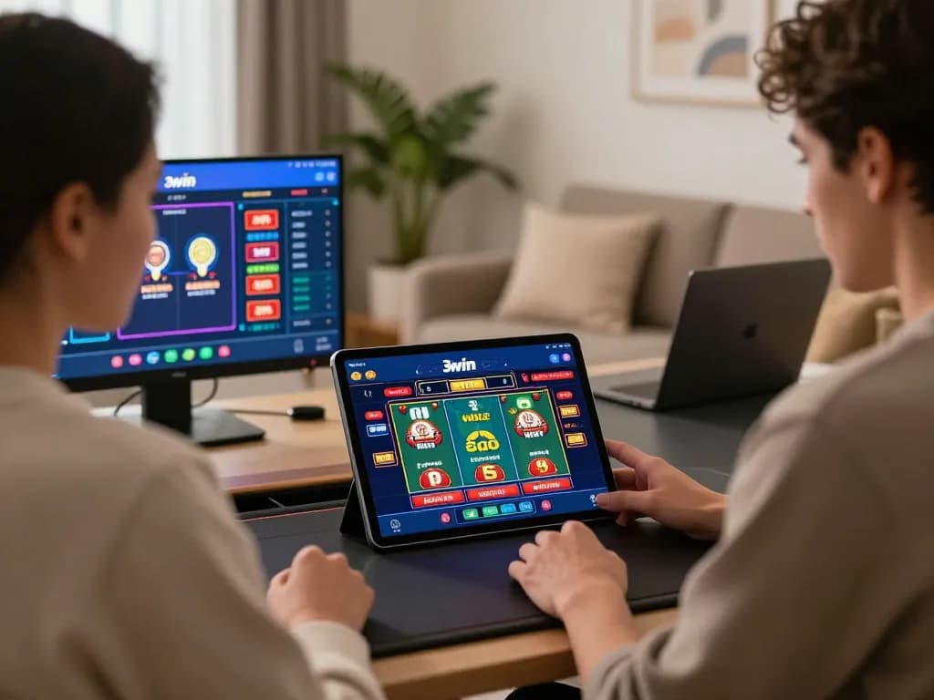 Player enjoying a dynamic gaming session on the 3win app, showcasing engaging casino games.
