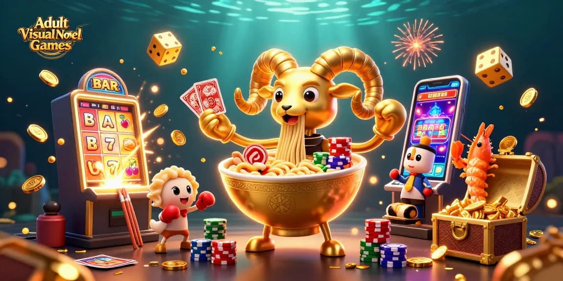 Experience thrilling Adult Visual Novel Games with vibrant characters and dynamic casino elements.