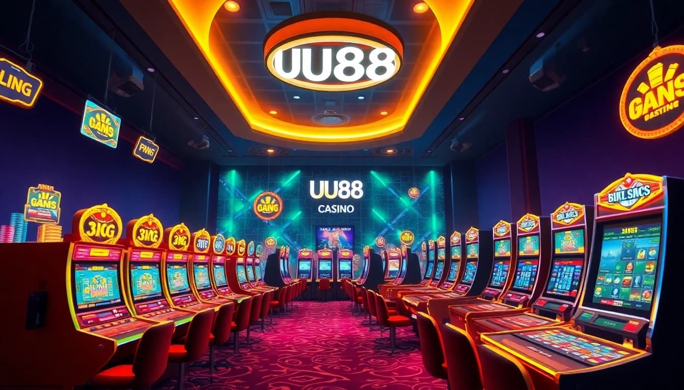 UU88 online gaming interface with vibrant casino elements and real-time interaction.