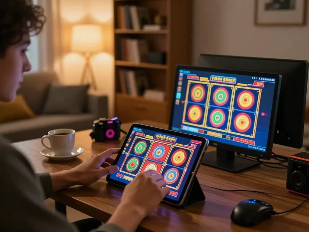 Player enjoying an exciting gaming experience with inkingrey in an inviting online casino setting