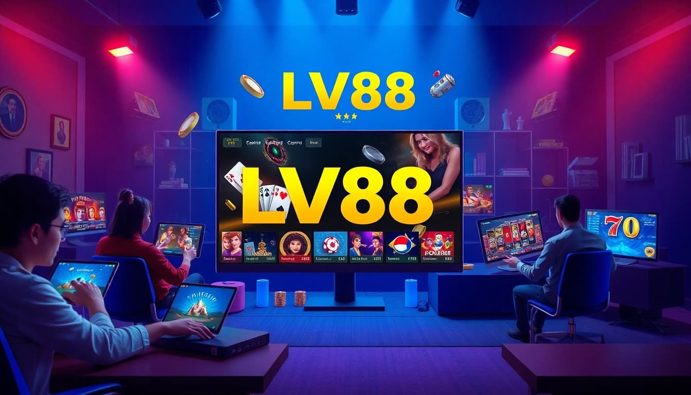 Engaging online casino experience at LV88 with vibrant gaming interface