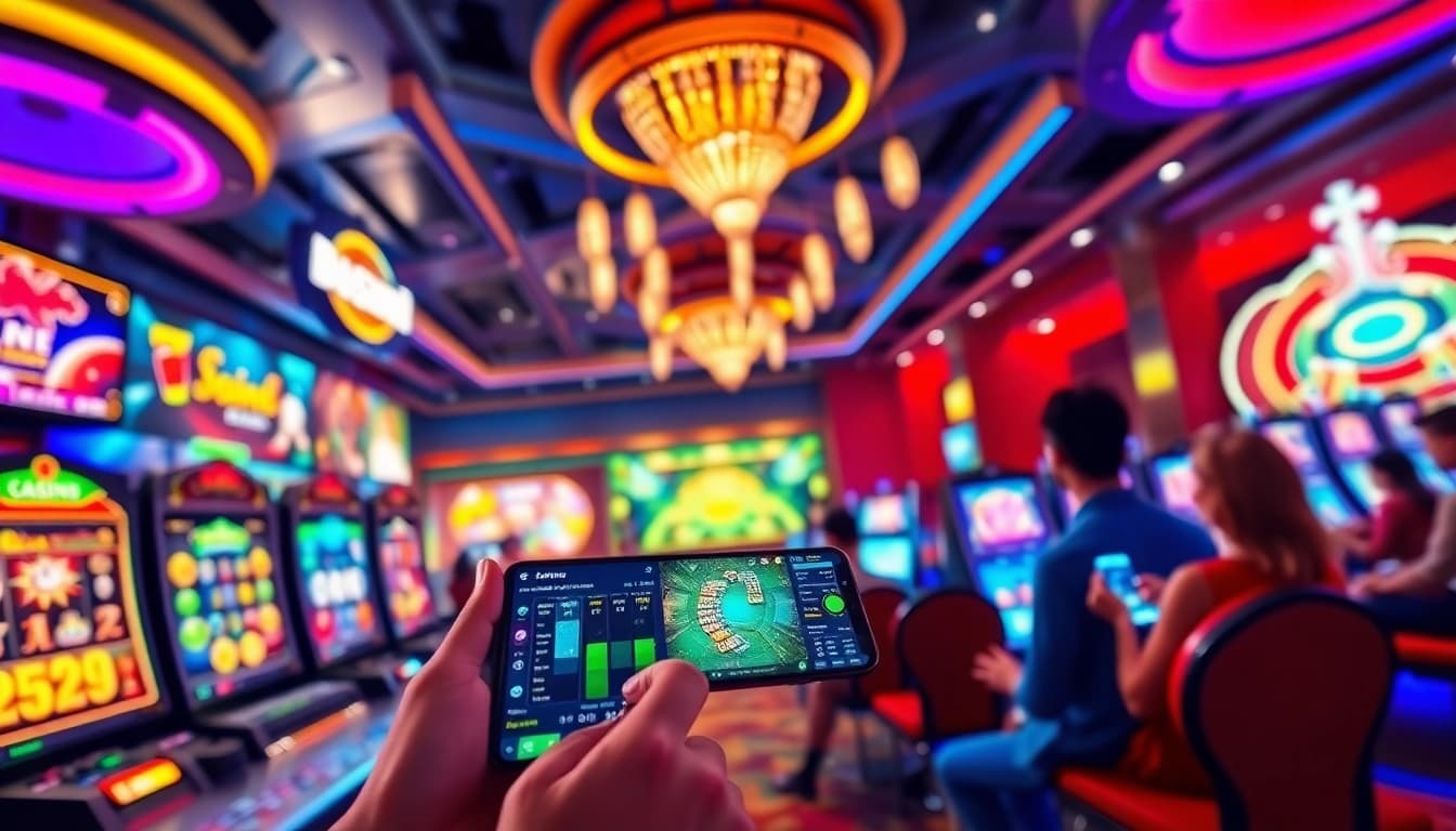 Experience the thrill of 23win, showcasing vibrant online gaming with slots and poker.