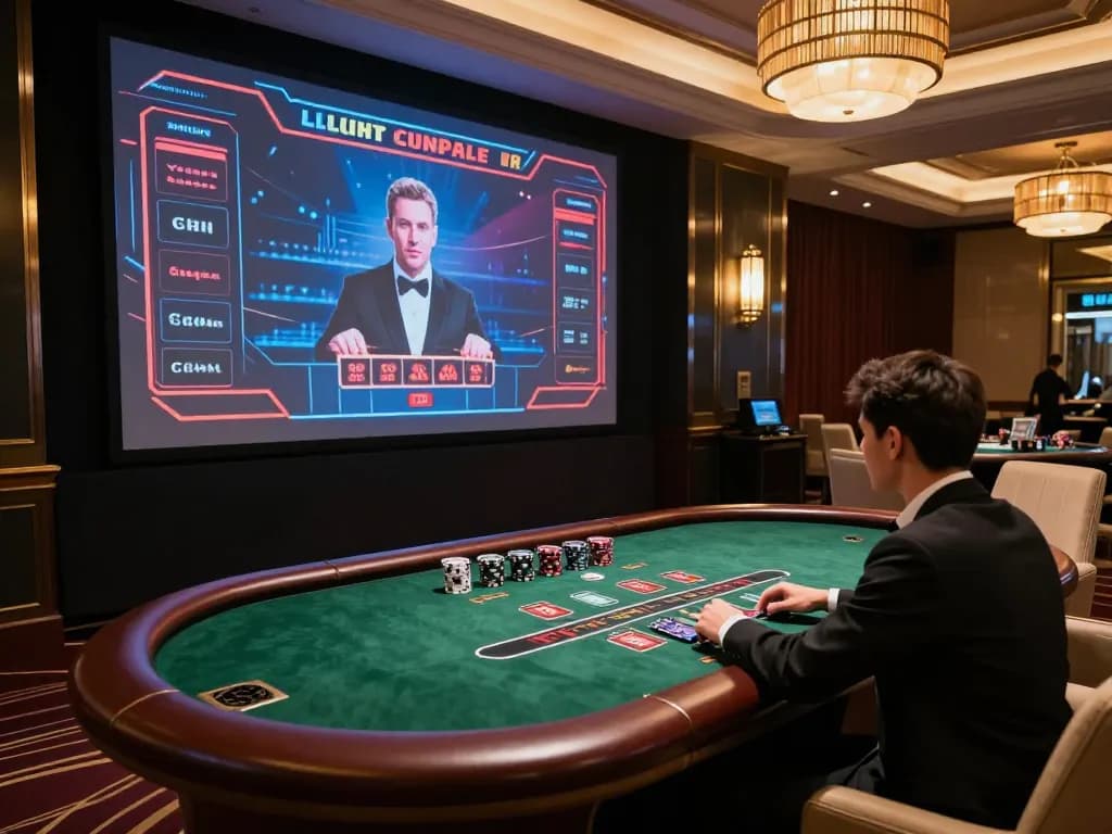 Player engaging in a thrilling blackjack game on Luck88's online casino platform.