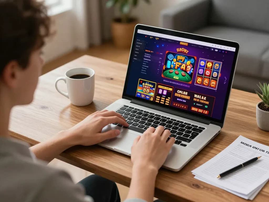 Engaging online gambling session at home with du88 gameplay focus on strategic decisions