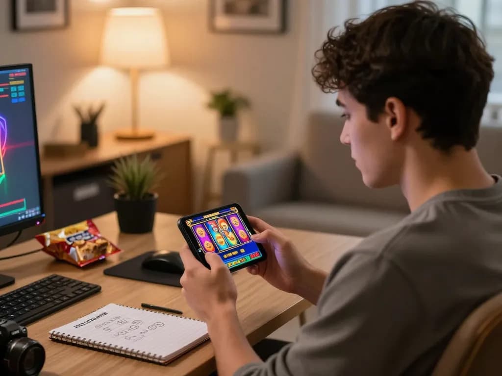 Permainan yang menarik di HALOCUAN98 ditampilkan di smartphone, menekankan kegembiraan kasino online di rumah.