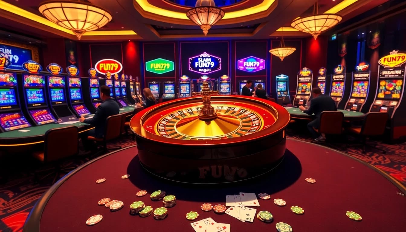 Experience the excitement of fun79 gaming with vibrant casino visuals and thrilling action.
