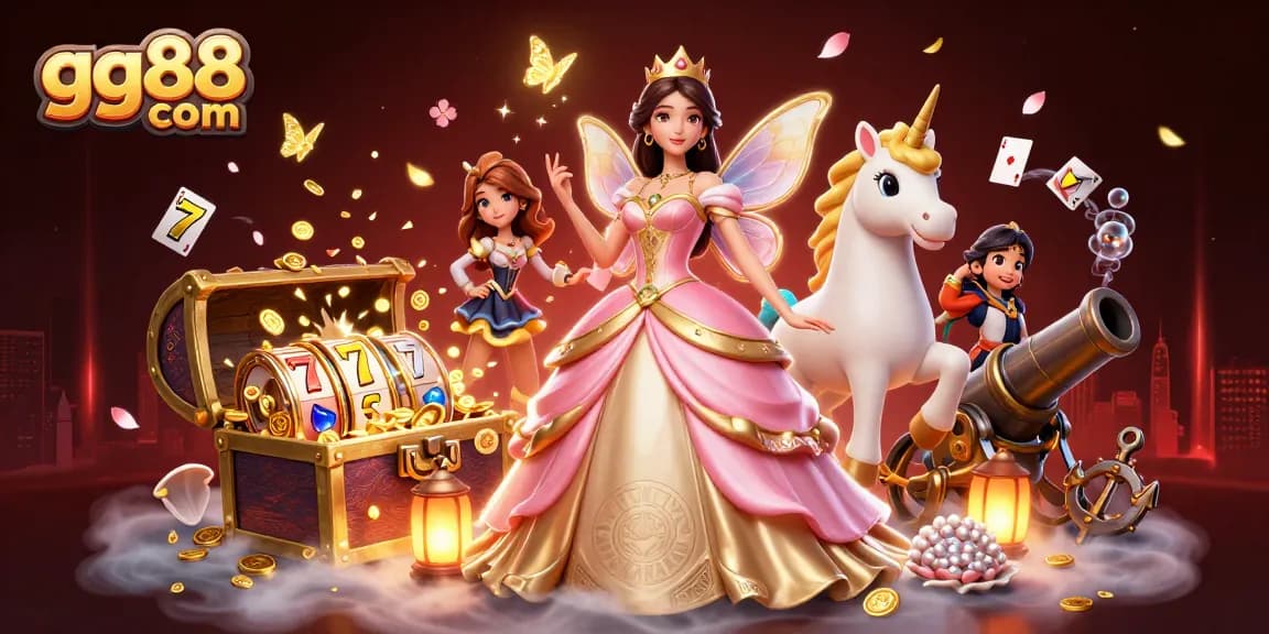 Engage in thrilling gameplay at gg88 com with vibrant 3D fantasy casino elements.