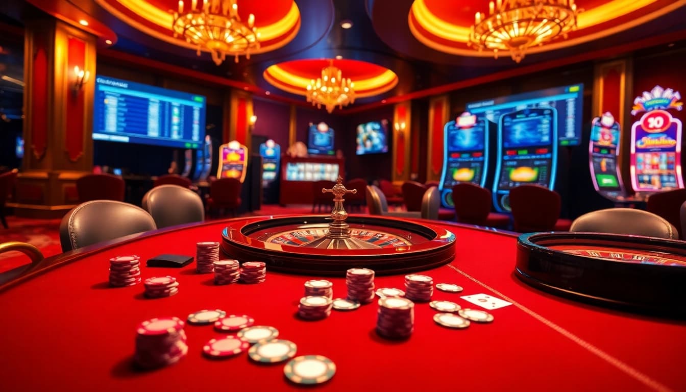 F8BET online casino experience with vibrant games and digital betting elements.