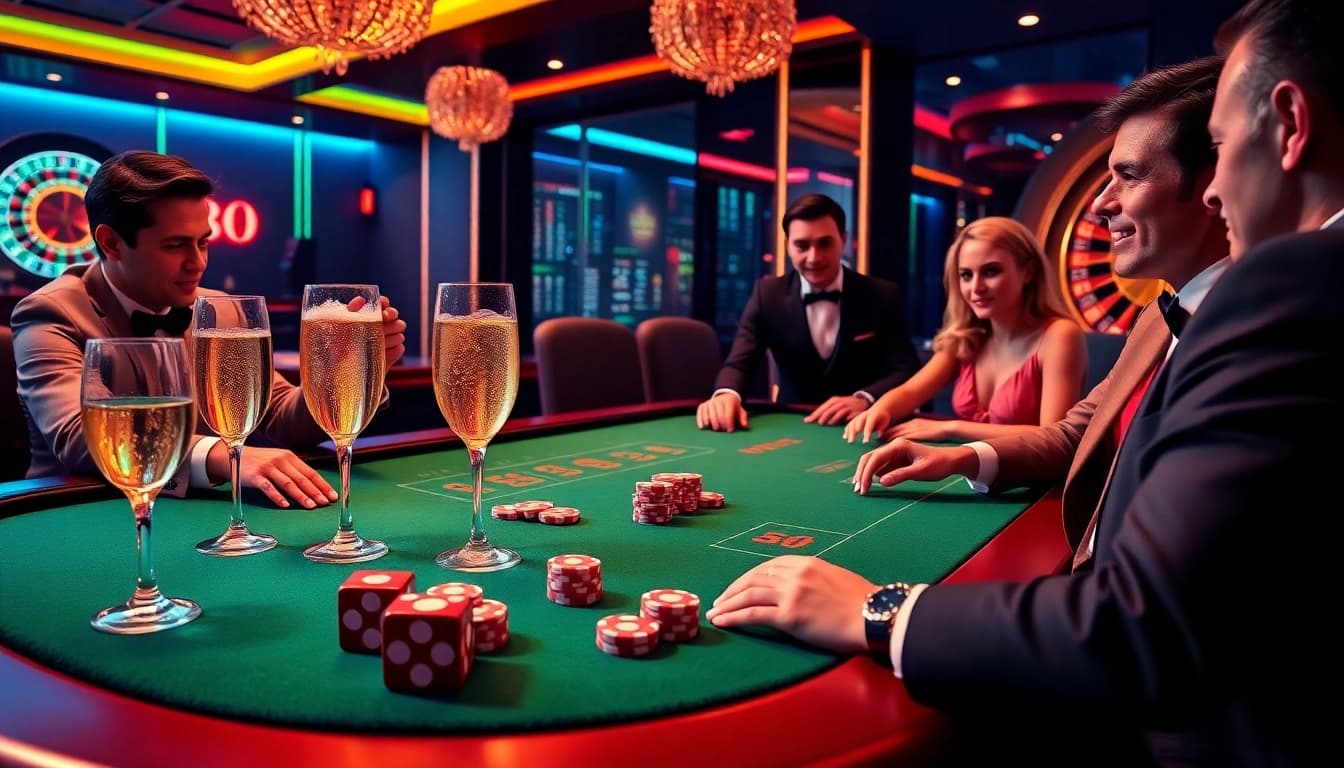 Experience thrilling gameplay at XX88 COM with excitement-filled casino action and elegant players around the table.