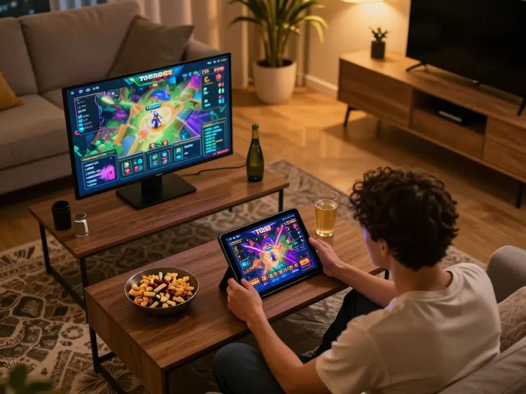 Engaging gameplay on TO188 online slots with modern setup and cozy atmosphere.