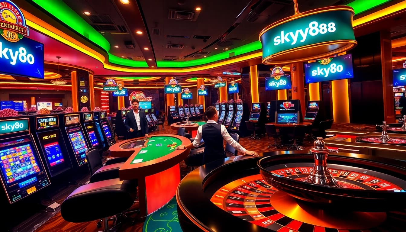 Experience thrilling gaming at link vào sky88 with vibrant casino visuals and engaging gameplay.