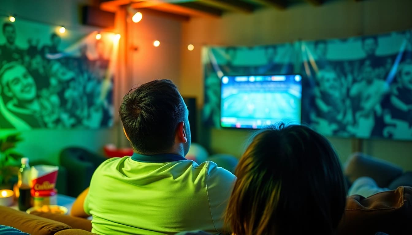 Socolive streaming a live football match in high-definition, showcasing fan engagement.