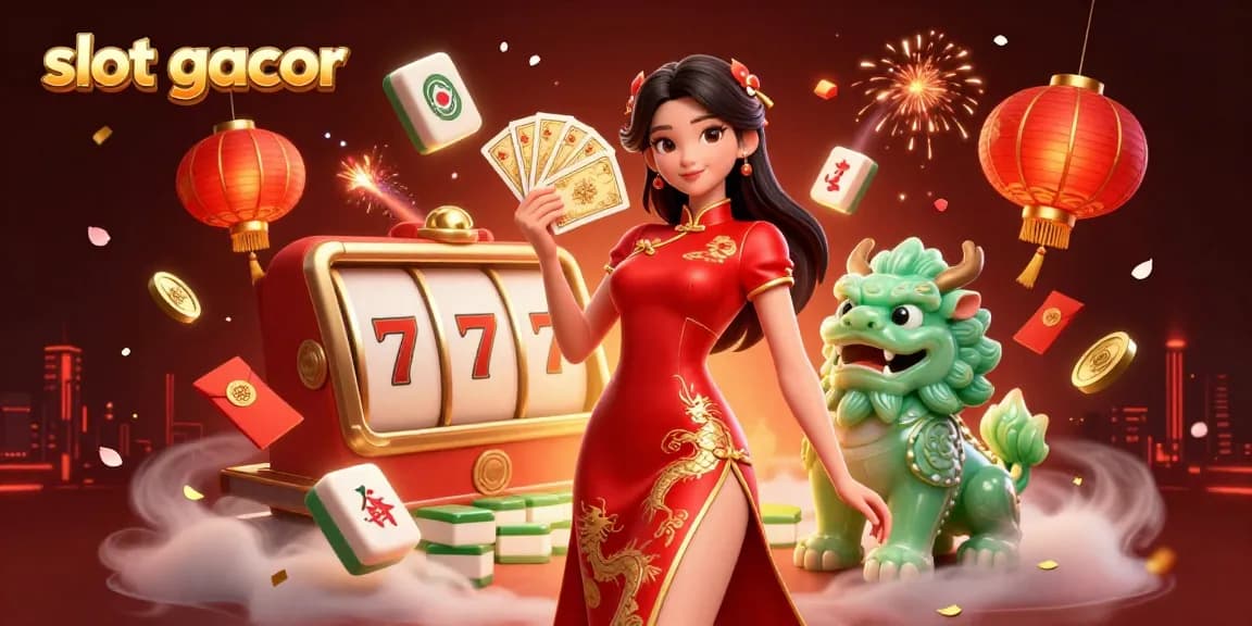 Engage with the exciting slot gacor experience in a vibrant 3D casino scene showcasing dynamic game elements.