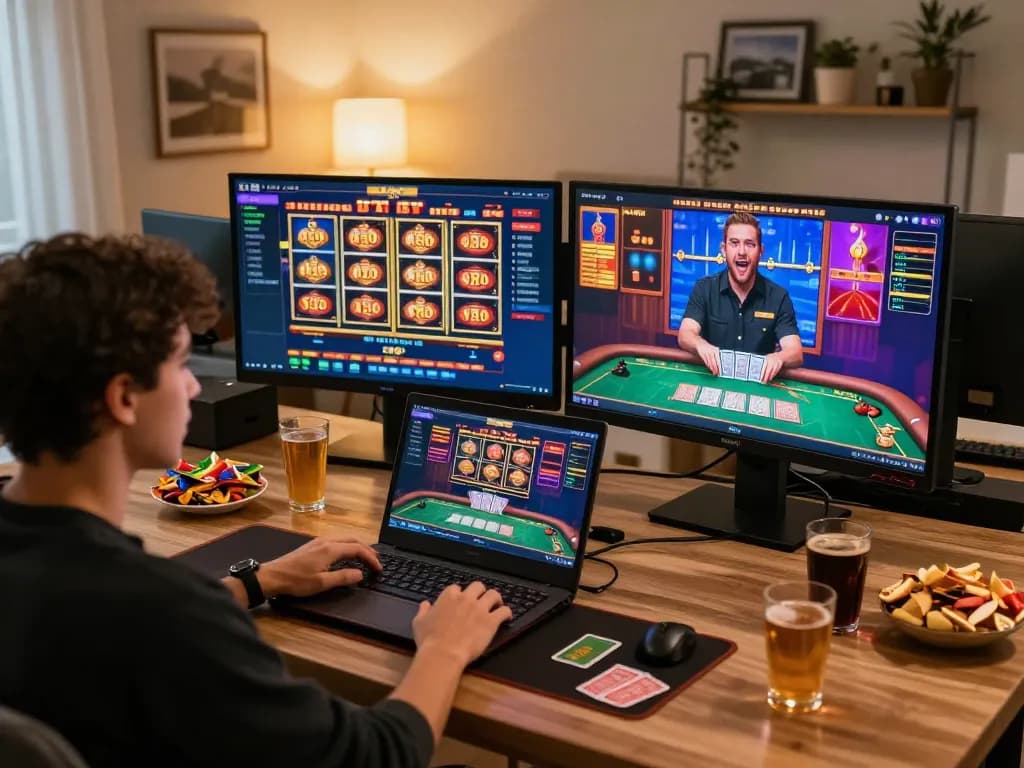 Engaging with live dealer games at home using nohu.com for an immersive online casino experience.
