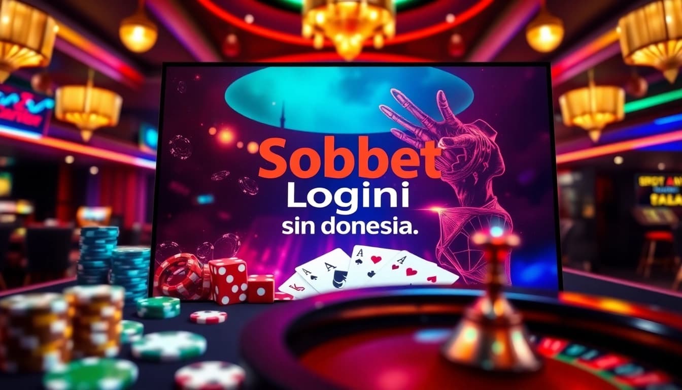 Experience sbobet login indonesia in a luxury casino setting with vibrant gambling elements and an inviting atmosphere.