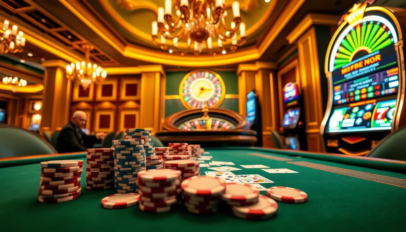 Action-packed poker game at Goal123, showcasing professional players and exciting gameplay.