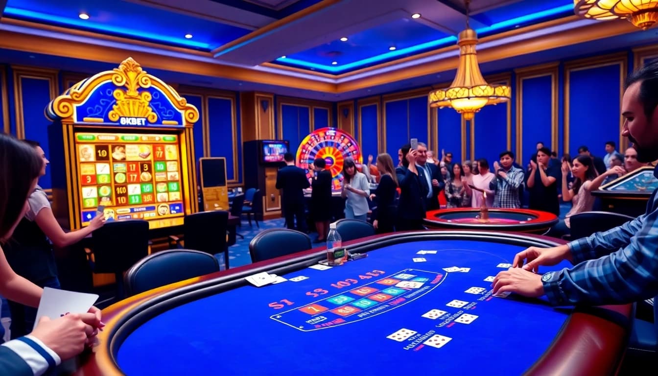 Experience the thrill of winning at 8kbet with vibrant casino games and an exciting atmosphere.