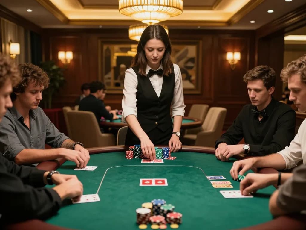 RR88 high-stakes poker game in a luxurious VIP room with engaged players and elegant decor