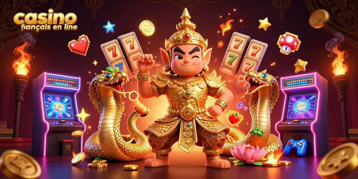 Play exciting games at casino francais en ligne featuring vibrant characters and golden treasures.