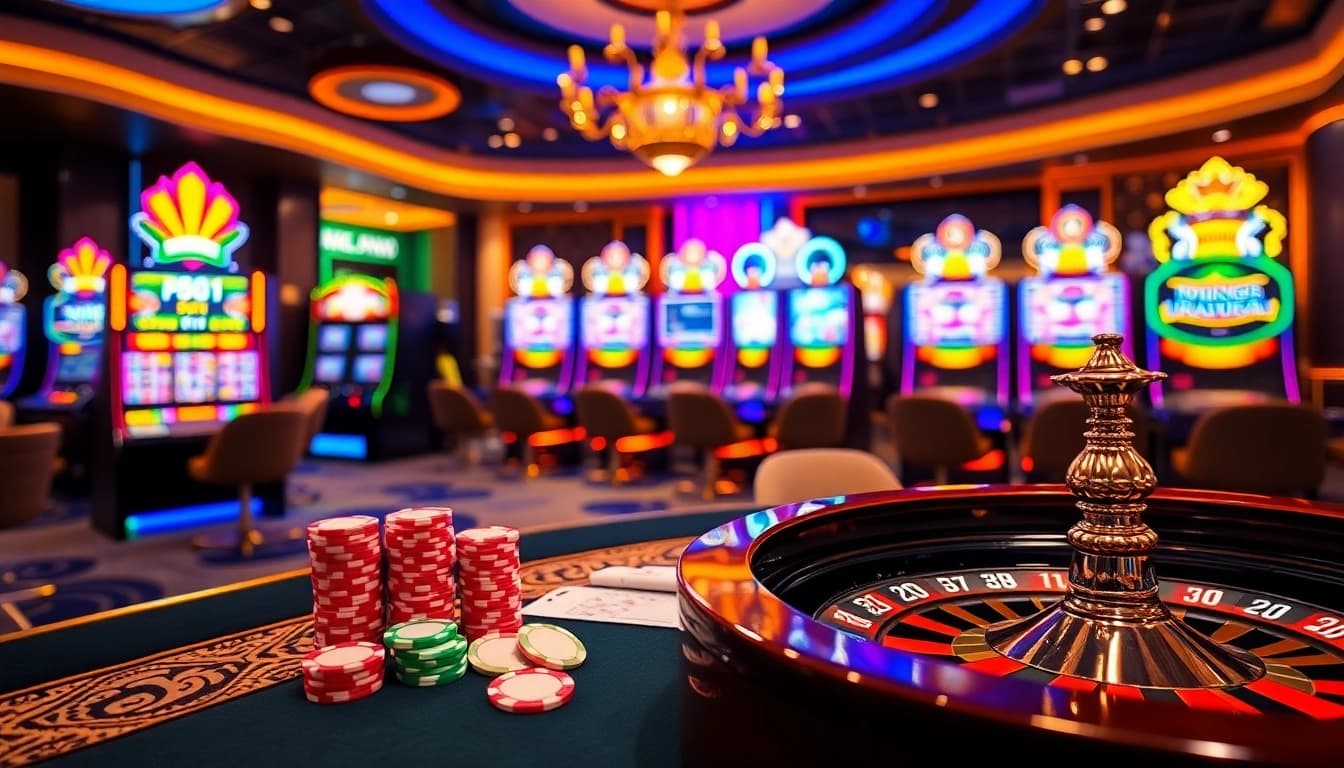 Experience the luxury of casino gaming at nhacaiuytinvn.us.com with vibrant tables and exciting slot machines.