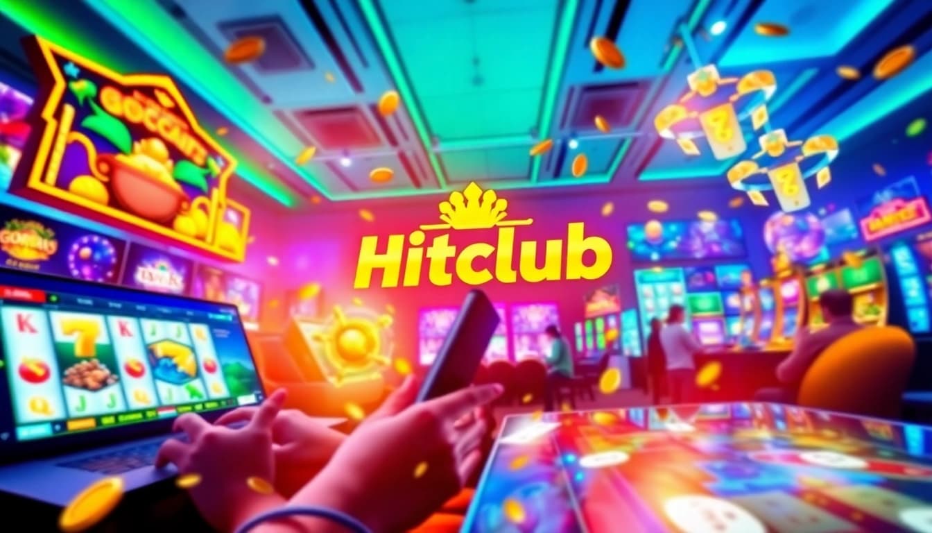 Players enjoying diverse gaming experiences at Hitclub, showcasing vibrant graphics and a thrilling atmosphere.