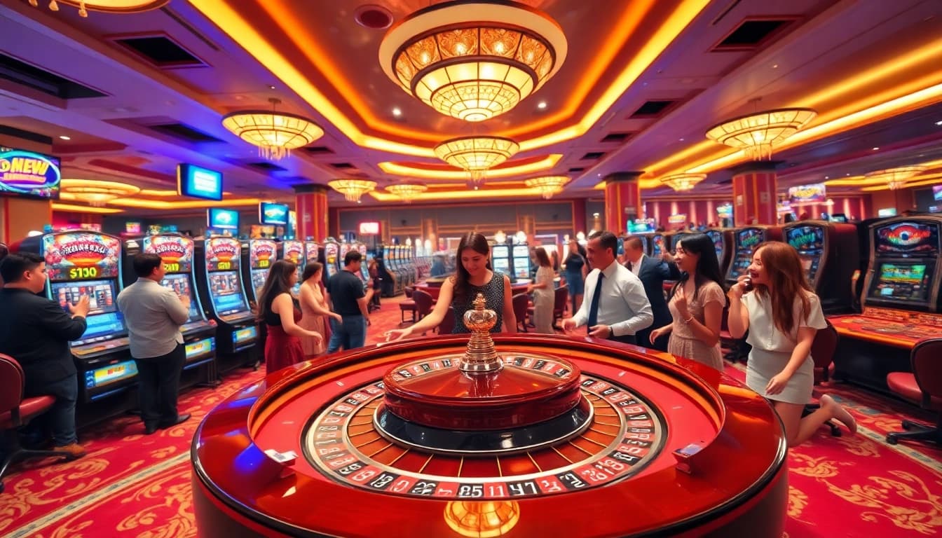 Experience the thrill of uu娱乐 at an elite casino with vibrant games and a lively atmosphere.