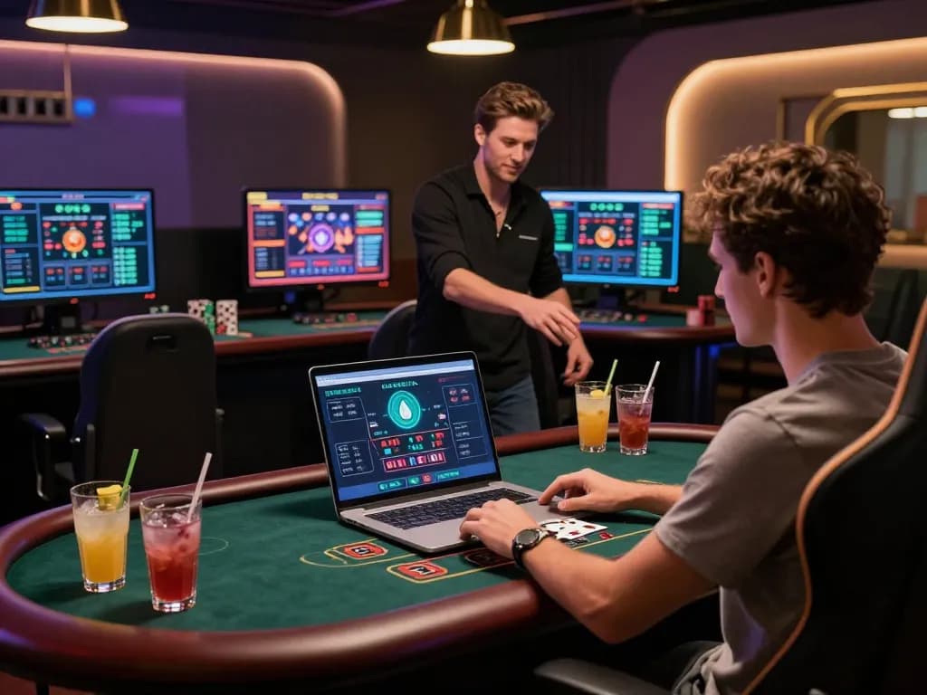 Xocdiaclub player enjoying live dealer blackjack in an elegant online gaming setting