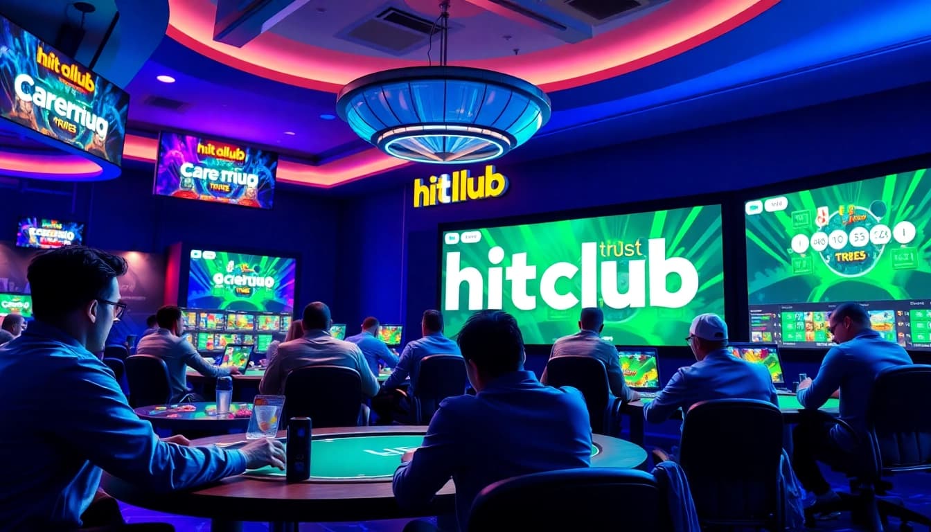 Engaging atmosphere of hitclub showcasing dynamic card games and excited players.