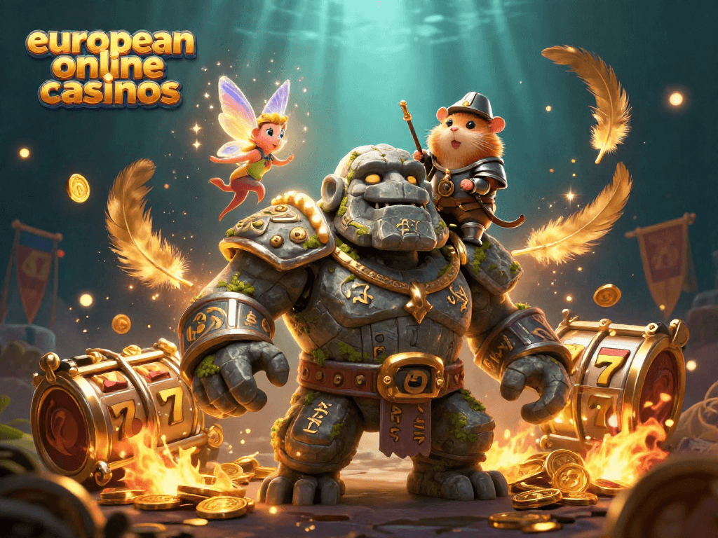 Experience the excitement of european online casinos with our vibrant 3D illustration showcasing thrilling gaming elements.
