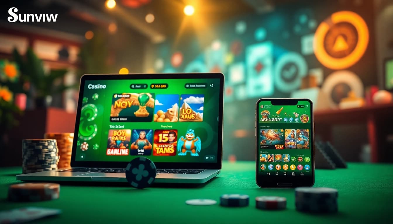 Experience online gaming thrills with Sunwin's vibrant interface and exciting casino games.