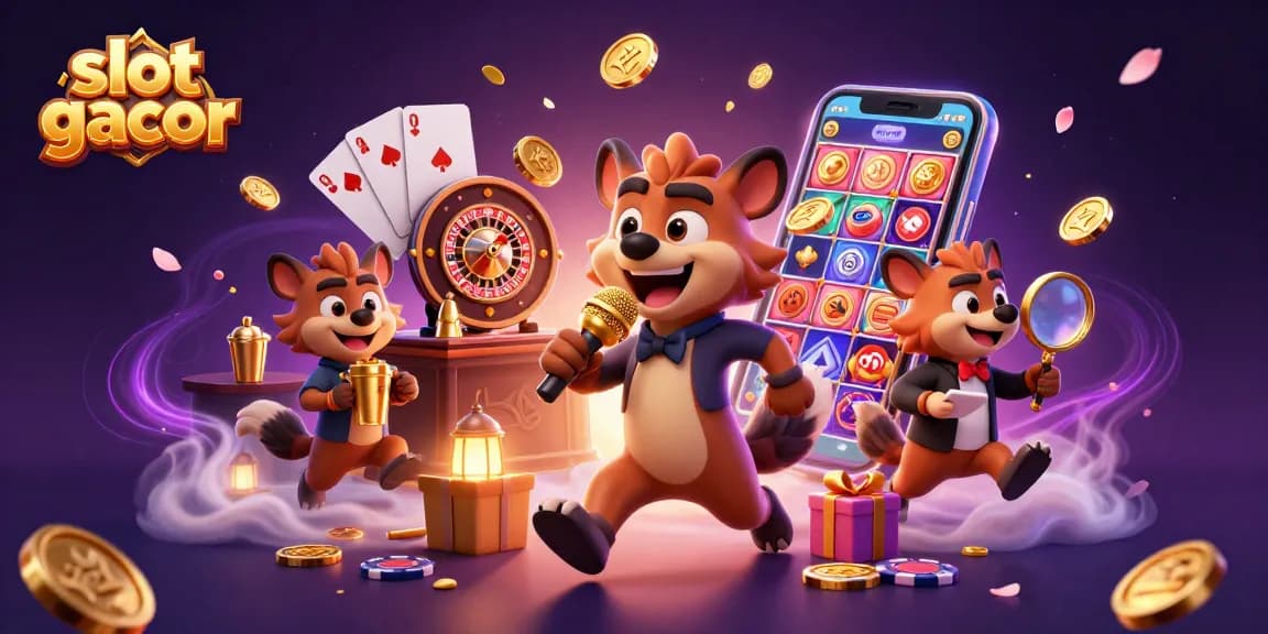 Experience the thrill of slot gacor with hyenas in a comedic casino scene filled with action.