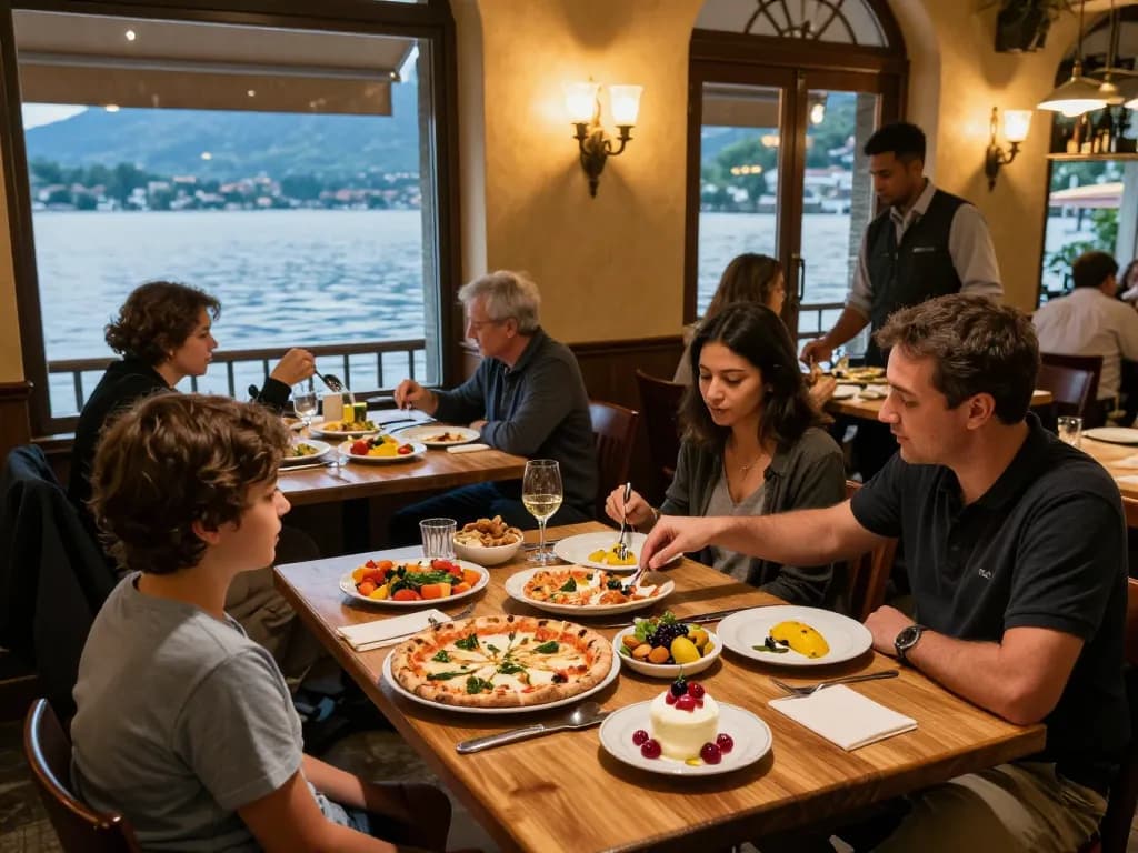 Enjoying gourmet pizza at gattovolpelago, where the vibrant atmosphere invites every guest.