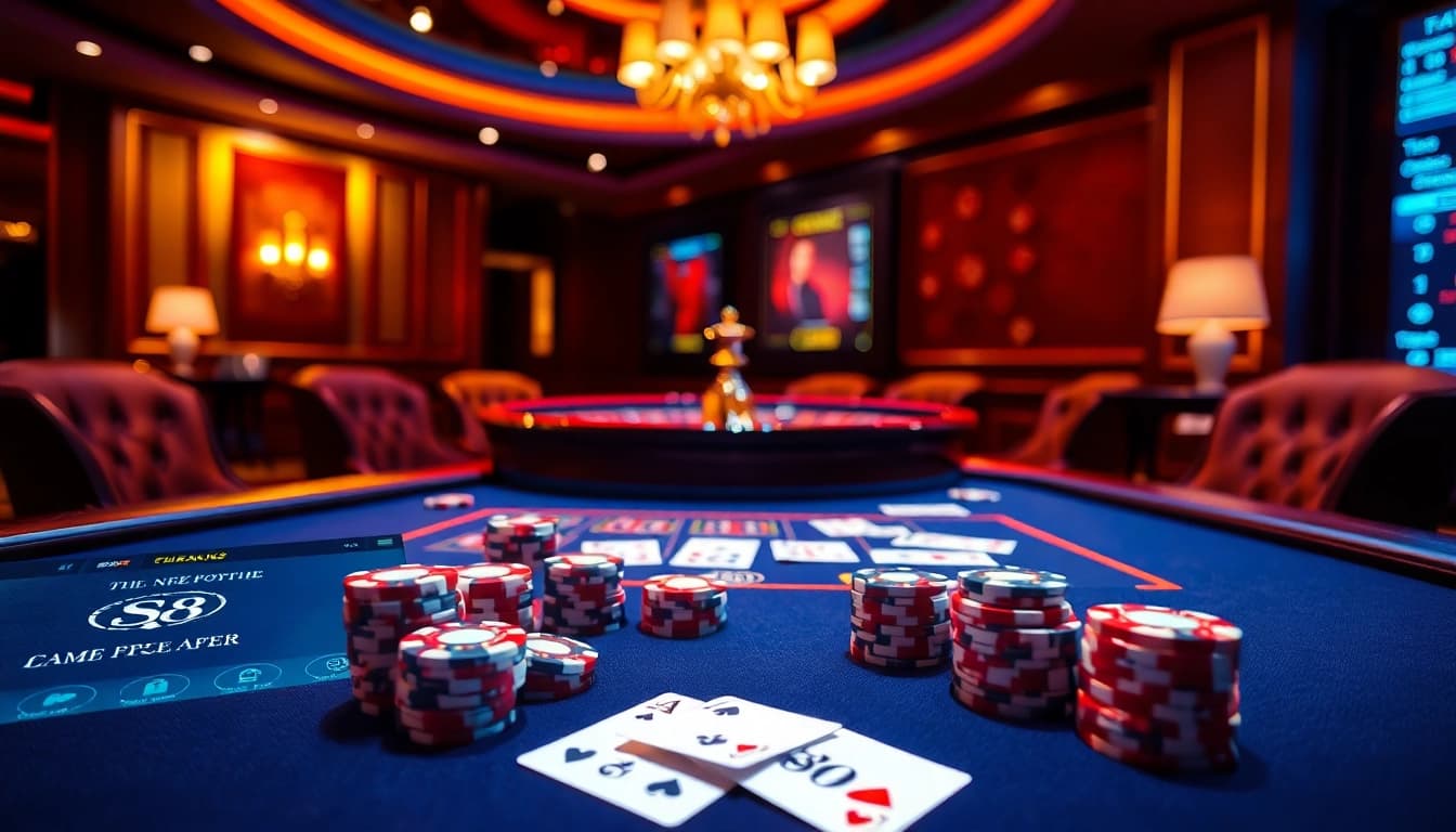 Engaging in a thrilling online s8 bet experience with vibrant casino elements and sophisticated gameplay.
