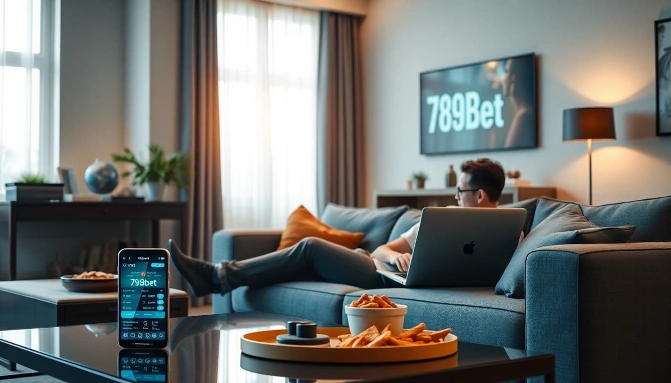 Engaging online gambling scene featuring 789bet, showcasing a user-friendly experience with a cozy atmosphere.