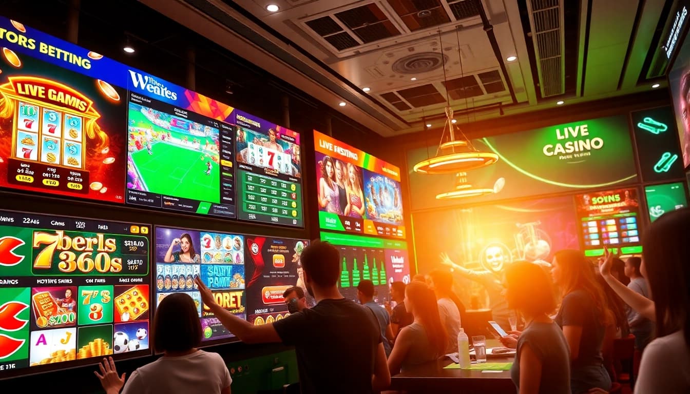 Engaging online gambling scene with hb88 logo, showcasing various exciting gaming options.