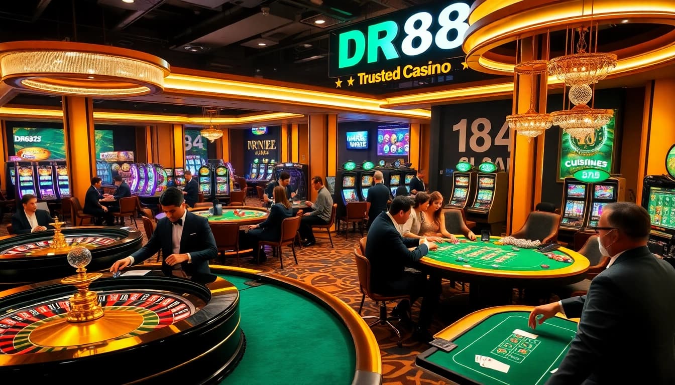 Experience the excitement of gambling at DR88 nhà cái uy tín with vibrant table games and engaging players.