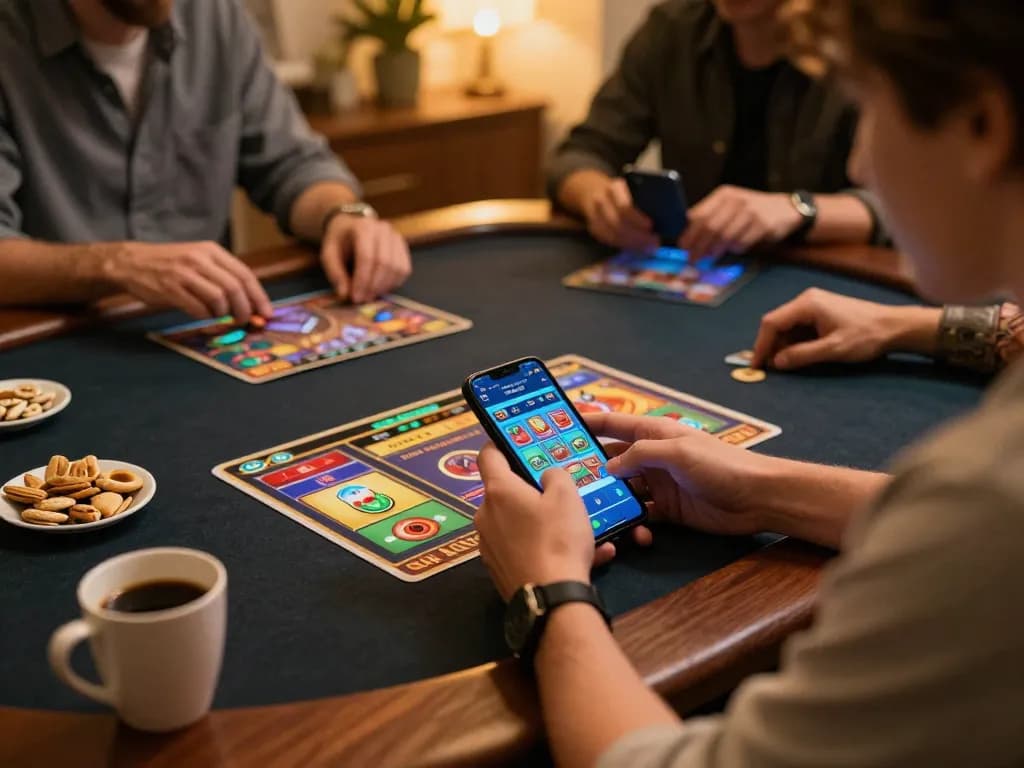 Engaging gameplay on bdtk66 app displayed on smartphone within a cozy home environment