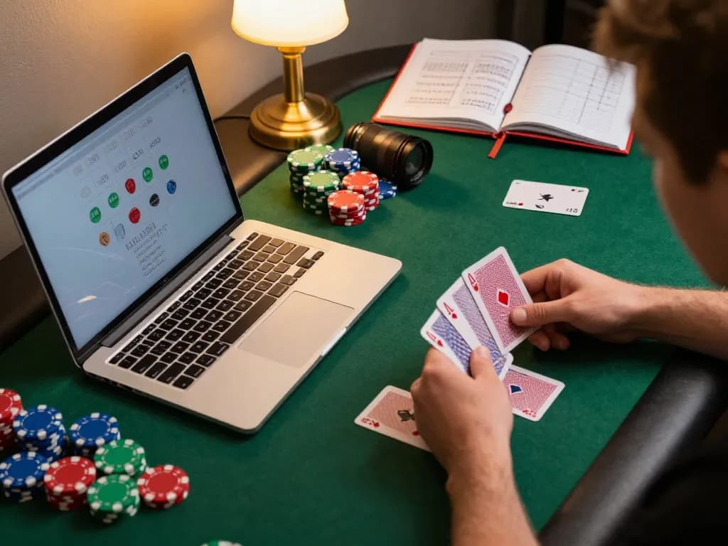 Play online poker strategically with makemyhairgrowfast, showcasing cards and chips.