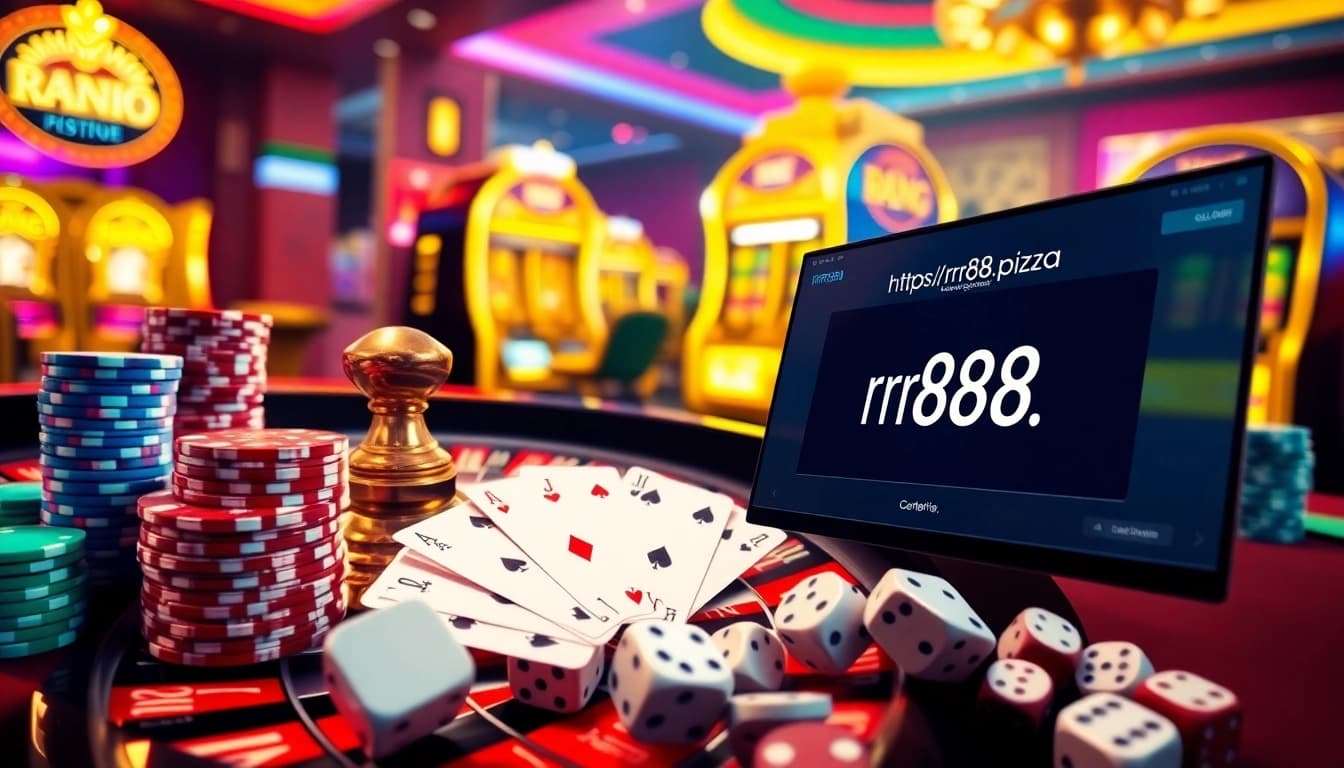 Experience thrilling gaming at https://rr88.pizza/ with luxurious casino tables, poker chips, and dynamic play.