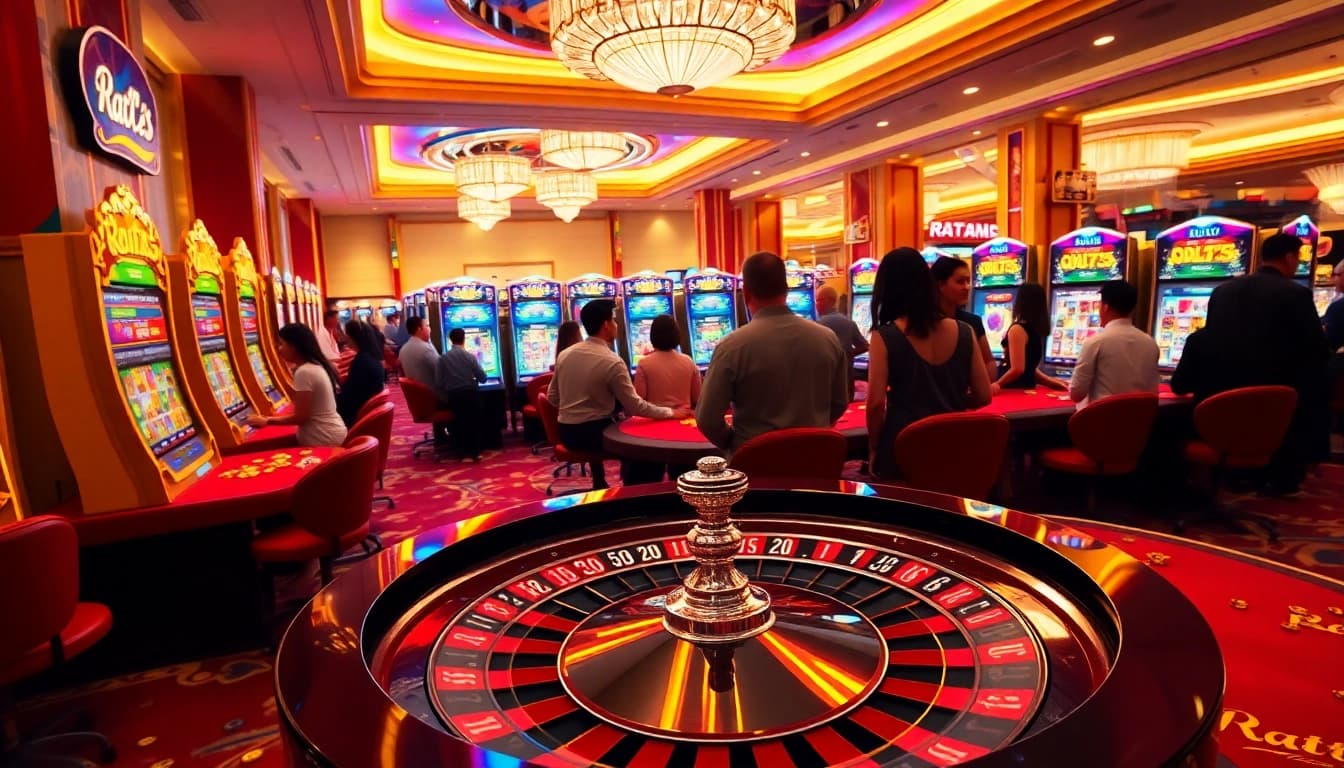 Menang besar di Ratu123 dengan mesin slot yang berwarna-warni dan atmosfer kasino yang mewah.