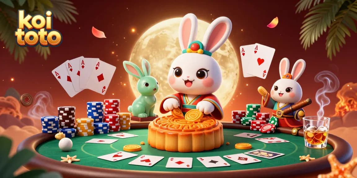 Engage with koi toto and experience the thrill of lunar casino gaming, featuring vibrant poker chips.