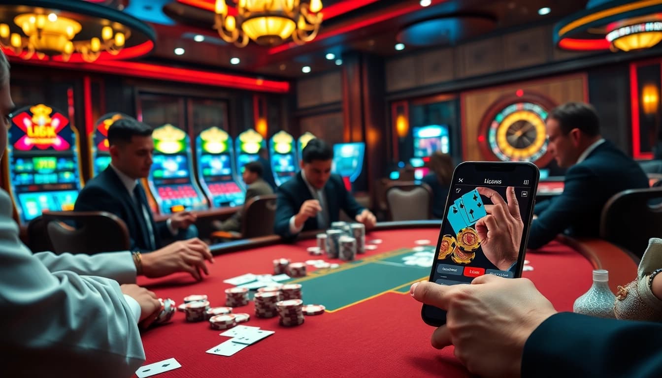 Experience high-stakes excitement at lc88.zip with vibrant casino visuals and gaming action.
