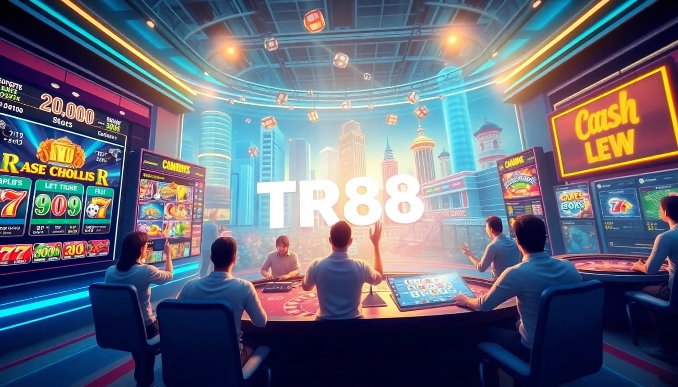 TR88 online gambling platform showcasing exciting games and vibrant user interface.