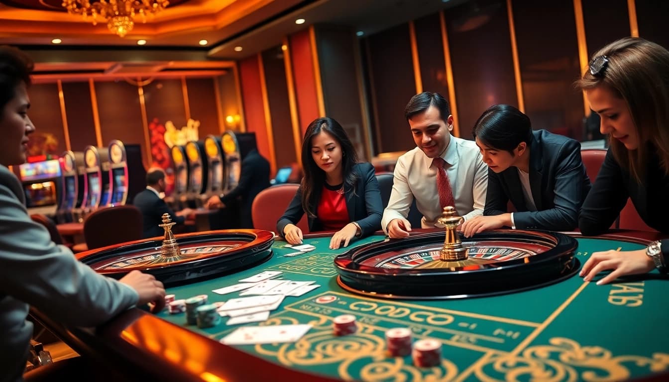 SODO CASINO: Thrilling poker table scene with chips and cards in a luxurious casino setting.