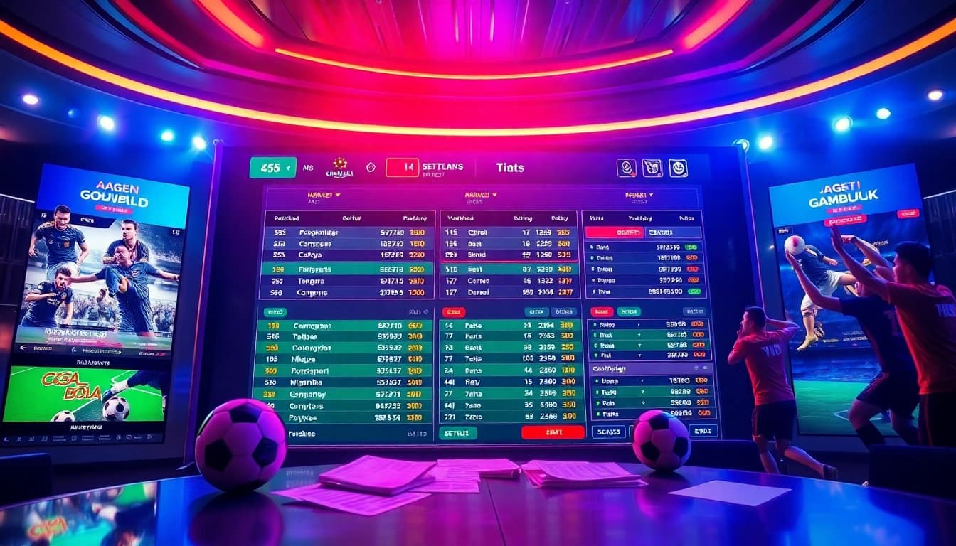 Agen Judi Bola enhancing the online soccer betting experience with vibrant virtual sportsbook visuals